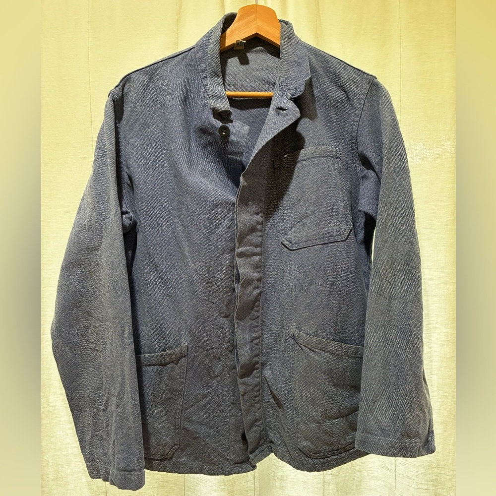 Men's Navy Blue Casual Chore Jacket